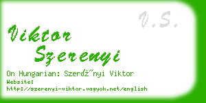 viktor szerenyi business card